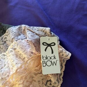 Black Bow Soft Lace Women’s T Back Panties 
Package of 6.